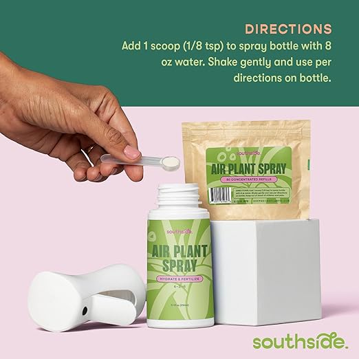 Southside Air Plant Fertilizer - 50 Concentrated Refills (Spray Bottle not Included) - Weekly Nourishment for Tillandsia - Economical Plant Food for Air Plants