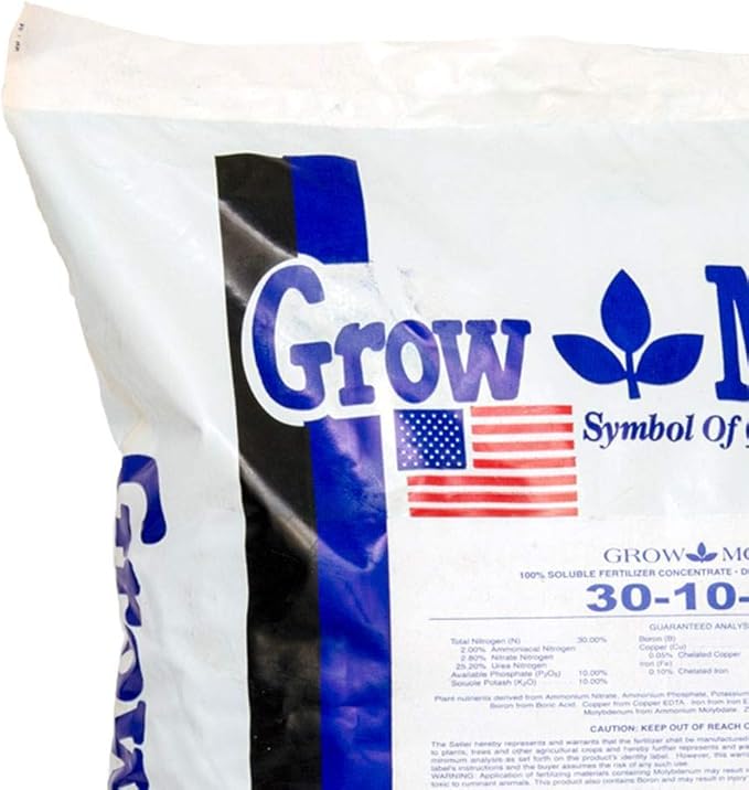 Grow More Cold Water 30-10-10 Soluble Concentrated Plant Fertilizer 25 Pounds (2 Pack)