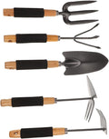 BESPORTBLE 1set Ergonomic Gardening Tools Set Shovel and Rake for Outdoor Use Compact Design Premium Handles for Planting and Soil Cultivation