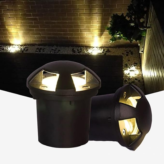 Outdoor Buried Lights - LED Landscape Light AC 220V Warm White Ground Spotlight IP67 Waterproof Recessed Floor Light Decorate Lighting Wall Light Garden Decoration Path Lights
