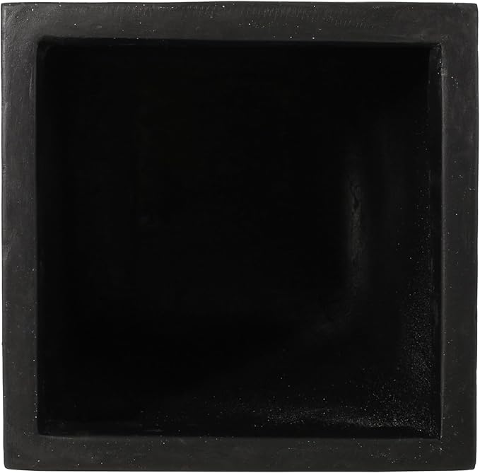 13 x 32.5 Outdoor Stone Planter Black