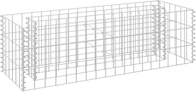Gabion Raised Bed Galvanized Steel 35.4x11.8x11.8