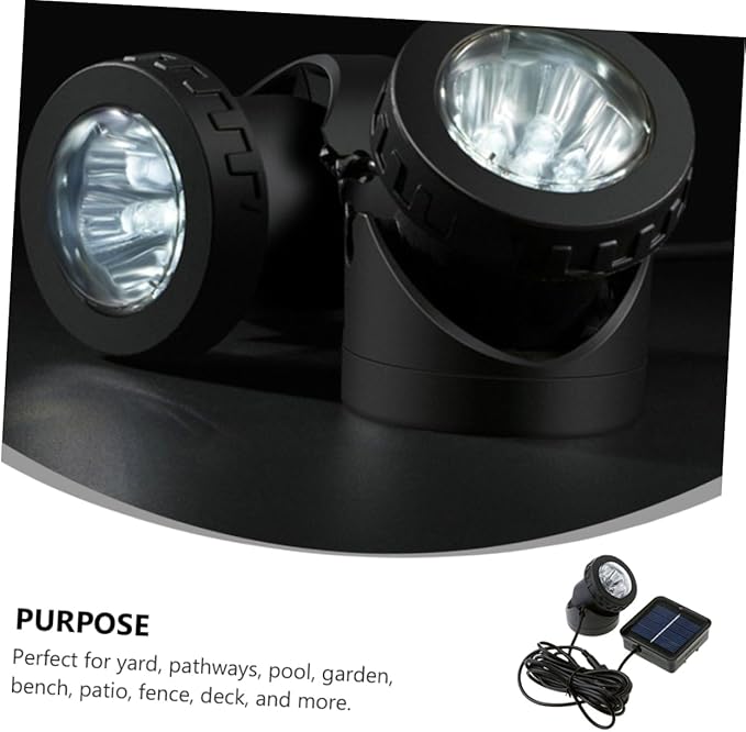 Solar Underwater Light Projector for Garden and -efficient Landscape Spotlight Light for Outdoor Events and Decorations