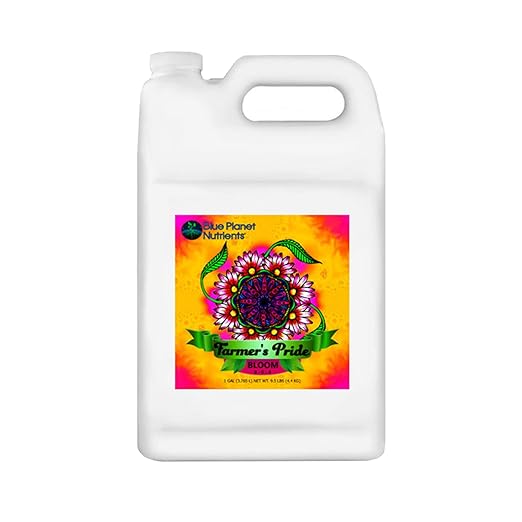 Farmer's Pride Organic Blend Fertilizer Set (128 oz Jugs) Gallon | Concentrated All Purpose Plant Food | Makes Up to 1500 Gallons | Blue Planet Nutrients