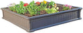 LIFETIME 60069 Raised Garden Bed Kit 4 x 4' Brown