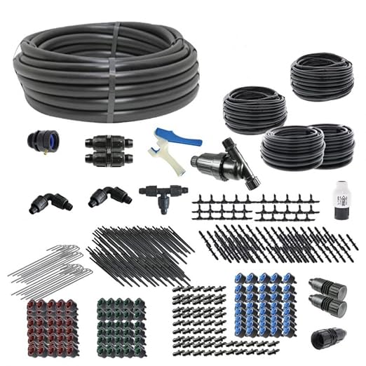 Drip Irrigation Kit for Vegetable Gardens - Kit Size : Premium