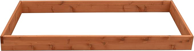 DutchCrafters Red Cedar Wood Raised Vegetable Garden Bed - Amish Made in USA (5.5 Raised Bed Cedar Stain)
