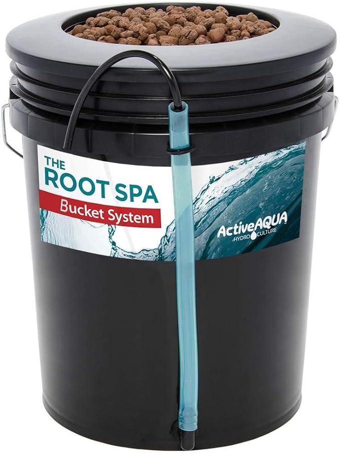 Hydrofarm RS5GAL8SYS Root Spa 8 5 Gallon Bucket System Black