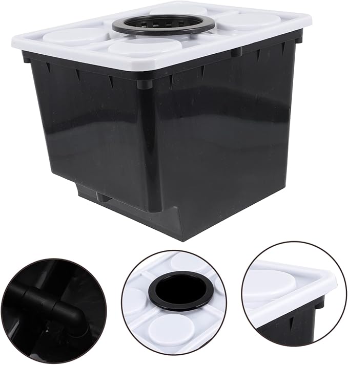 Toyvian Hydroponic Soilless Cultivation Bucket Lid for Greenhouse Vegetable and Fruit Gardening Easy Installation and Practical for Home Planting