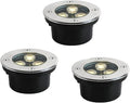 YANYO Ground LED Landscape Lights - Outdoor Buried Lights AC85-110V LED Spotlight IP65 Waterproof Walkable Outdoor Avenues Paths Garden Lighting Recessed Ground Light(Blanc12W) (Green 3a5W)