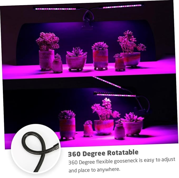 9w Led Grow Light Dimmable Levels Timing for Indoor Plant Growth Led Plant Lamp Gooseneck for Greenhouse