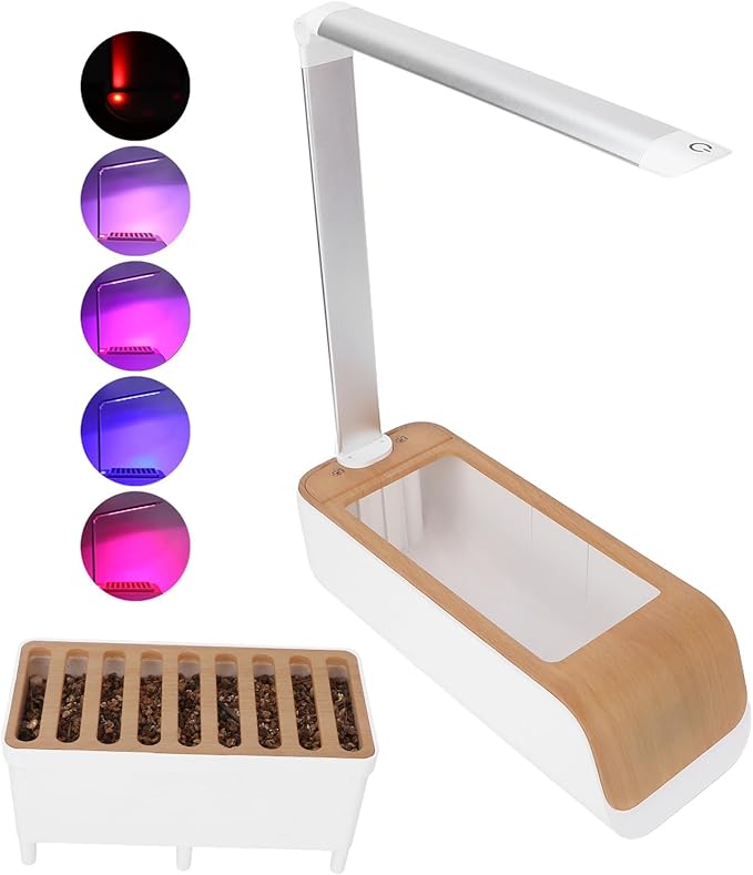 Indoor Hydroponics Growing System KitHydroponic Plant Growing SystemGermination Kitwith LED Grow Lighth ERB Garden Germination Plantefor Home Kitchen Office