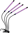 SEIWEI LED Plant Lamps Grow Light for Indoor Plant Full Spectrum LED Grow Lights with Timer Setting 3/9/12H Auto On&ampOff Flexible Gooseneck (4 Head)