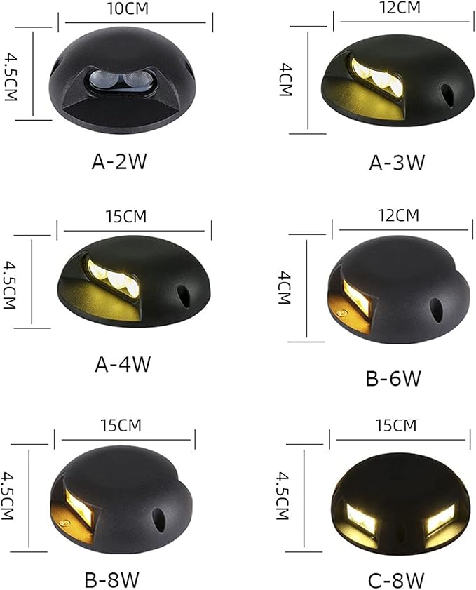 LED Underground Light IP67 Waterproof Side Light Outdoor Spotlight Patio Garden Spotlight