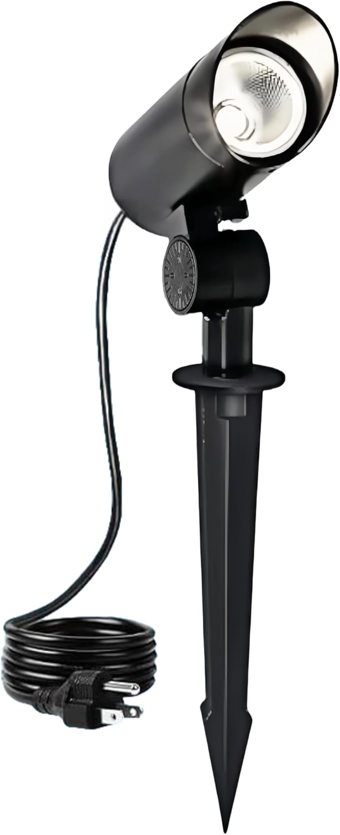 30W Spot Lights Outdoor 5500k Dusk to Dawn Flag Pole Light IP65 Waterproof Landscape Lighting with Light Sensor Ultra-Bright Auto On/Off Outdoor LED Spot Lights for Yard Garden