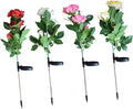 4 Pack Solar Narcissus Flower Led Outdoor Lights Waterproof Ip65 Energy-Saving Garden Decor for Lawns Courtyards