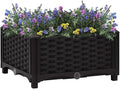 Raised Bed PlanterGarden BedGalvanized Raised Garden BedPlanter Raised bedsGalvanized Planter15.7x15.7x9.1 Polypropylene