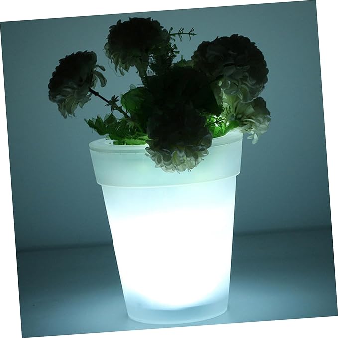 Veemoon Solar Powered Flowerpot Light LED Planter Lamp for Garden Patio Balcony Indoor Outdoor Use Energy Saving Environmental Friendly