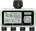 Watering Timer 4 Zone Sprinkler TimerProgrammable Garden Outdoor Hose Faucet Timer with Rain Delay/Manual/Automatic Watering SystemWater Hose Irrigation Timers 4 Outlet for Garden