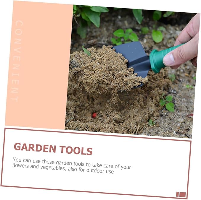 Garden Tool Set with Storage Case 5pcs Stainless Steel Shovels Rake and Pruners for Planting and Outdoor Gardening Tasks