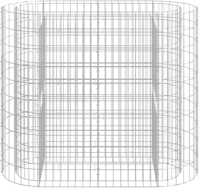 Gabion Raised Bed Silver Galvanized Iron Medium Durable Gardening Pots &amp Planters 152032