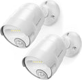 Battery Operated Motion Sensor Light Outdoor 4000mAh Rechargeable 600 Lumen Battery Powered Spotlight Outdoor Waterproof for Porch Garage House(2 Pack)(Non-Solar)