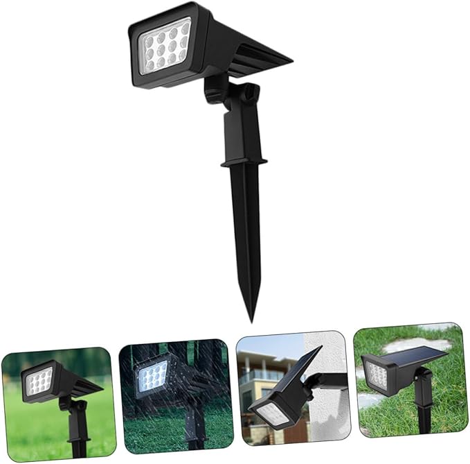 Solar Led Spotlight for Garden and Patio Lawn Stake Light with Settings for Pathways and Landscape Lighting
