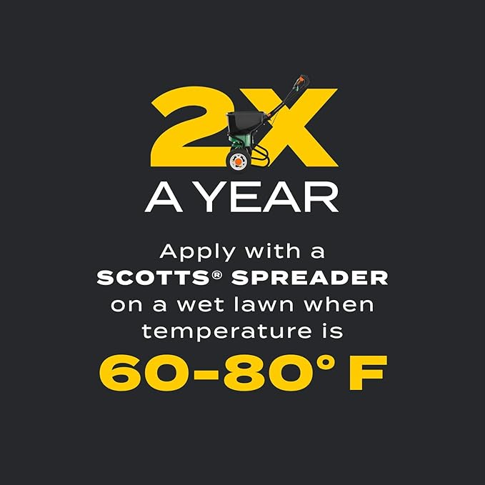 Scotts Turf Builder Triple Action1 - Weed Control Lawn Weed Killer Crabgrass Preventer and Grass Fertilizer for Lawns Covers 4000 sq. ft. 11.31 lb. (2-Pack)