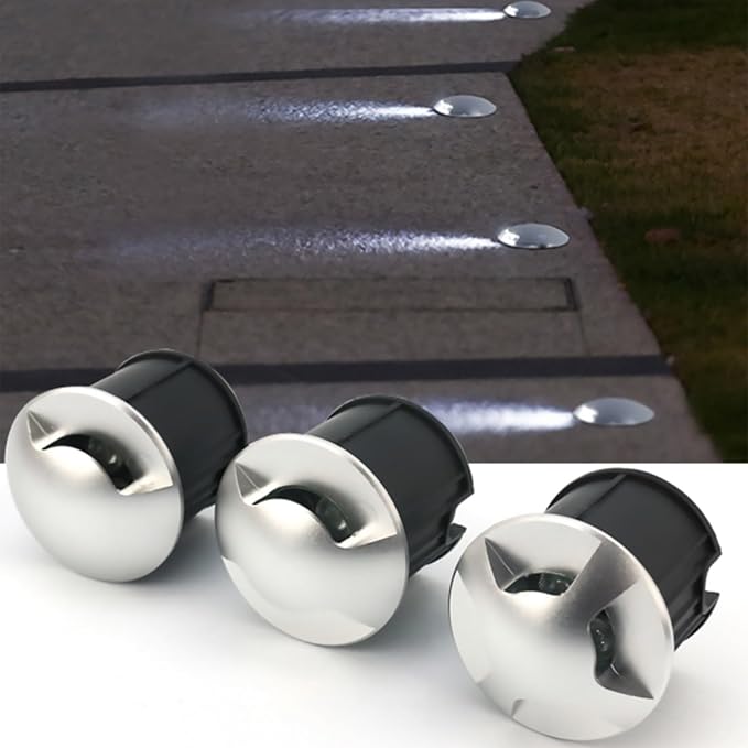 Underground Light LED - Outdoor Lighting Landscape Lights Single/Double/Quadruple Side Recessed Spotlights IP67 Waterproof Garden Ground Lights Easy to Install Pavement Lighting Sta