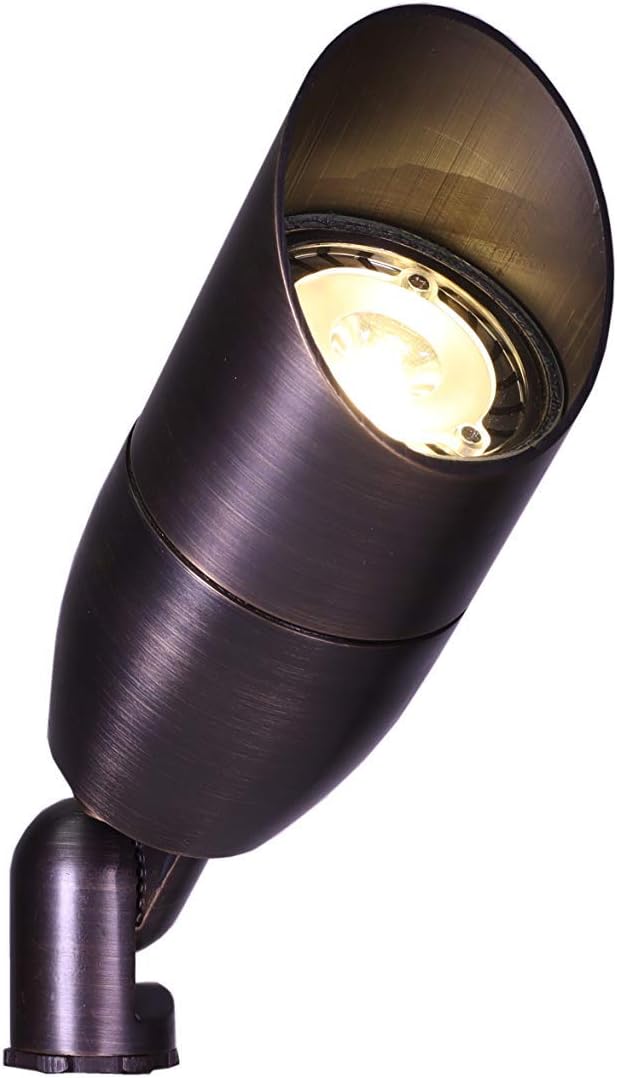 Best Pro Lighting LED 5 Watt Low Voltage Landscape Directional Lighting Spot Light 12V - Solid Brass