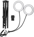 Plant Grow Light 3/9/12h Timer 6 Brightness 360 Gooseneck Tube 2/3 Heads 108 LEDs Full Spectrum Plant Light with Height Adjustable &amp Tripod Stand for Indoor (US Plug 2 Heads 20W Use 2A