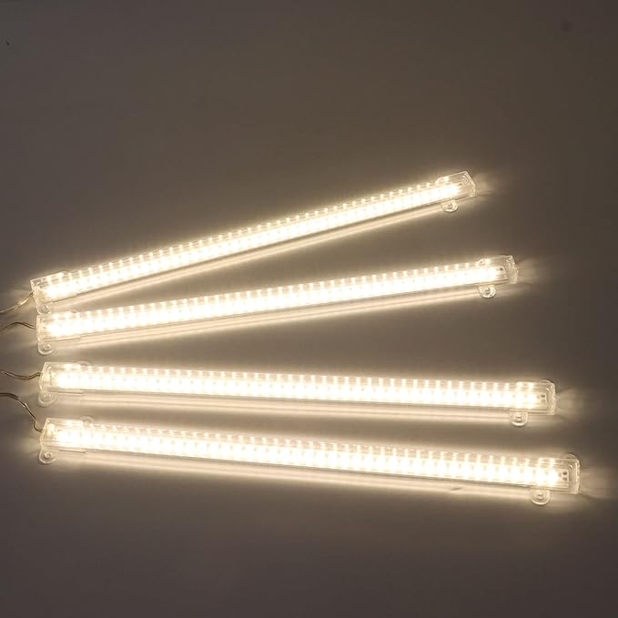 flexman LED Plant Growing Lamp 4 Heads USB Plug Dimmable Timer Full Spectrum Grow Light for Indoor Succulent Potted Plant Green House Hydroponics (Sun Light 4000K 168LEDs)