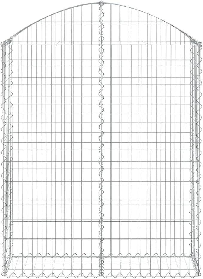 Large Galvanized Iron Gabion Basket 39.4 x 39.4 x 55.1 in Raised Garden Planter Outdoor Flower &amp Vegetable Bed Noise-Reducing Rectangular Frame for Patio Yard and Landscape Projects