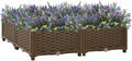 Raised Bed Brown Polypropylene Medium Durable Raised Bed Gardening Pots &amp Planters 316524
