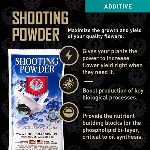 House &amp Garden Roots Excelurator 1L &amp Shooting Powder Sachet 65g Fertilizer Root Stimulator