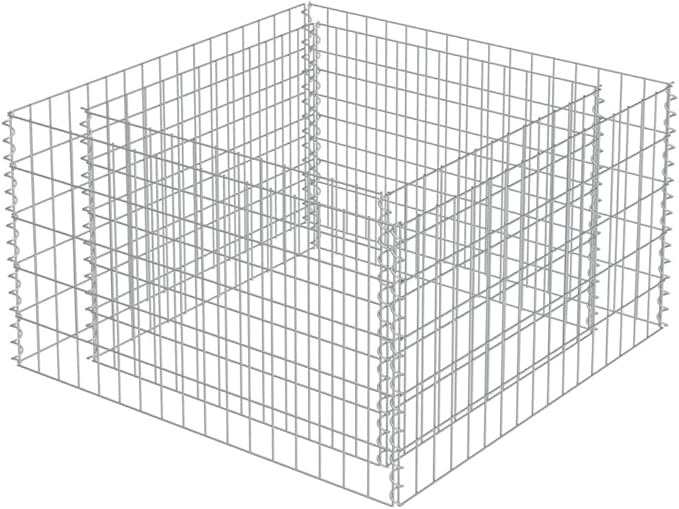 Raised Garden Bed Galvanized Steel Planter Box 35.4 x 35.4 x 19.7 Large Outdoor Planter Raised Bed Garden for Flower and Vegetable Gardens Durable Weather-Resistant for Patio
