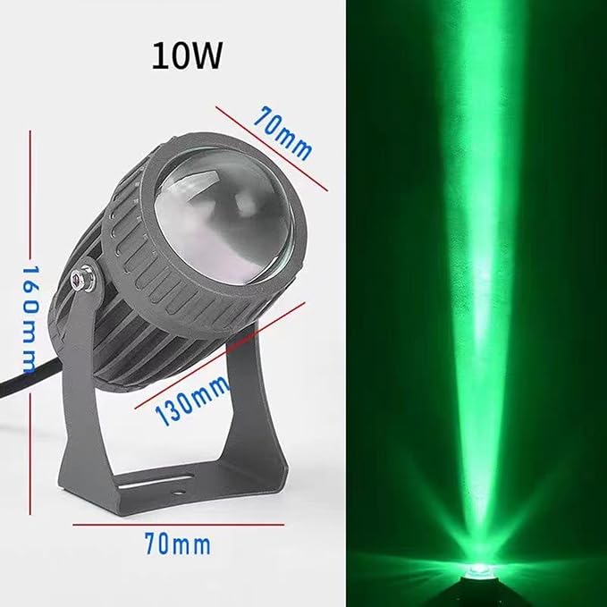 LED Single Beam Spotlight COB Narrow Beam Floodlight 180° Rotatable IP65 Waterproof Spot Light AC85-265V for Garden Hotel Exterior Wall Decor Landscape Lighting