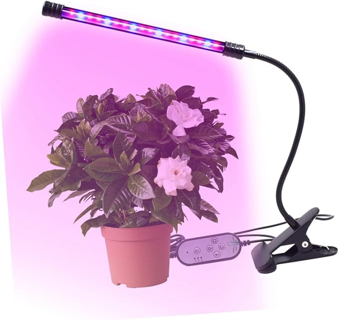 SUPVOX 9w Adjustable Led Plant Grow Light Dimming Levels for Indoor Plants Grow Lamp Timing Function for Hydroponic Garden