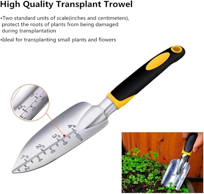 Garden Tools Gardening Tools Garden Tool Set -3 Piece Aluminum Gardening Hand Tools Hand Shovel - Tilling Hand Rake for Gardens