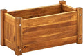 Garden Raised Bed Acacia Galvanized PlanterStock TankLarge PlanterGardenFlower BedTroughGarden BedRaised Garden beds OutdoorWood 19.7x9.8x9.8