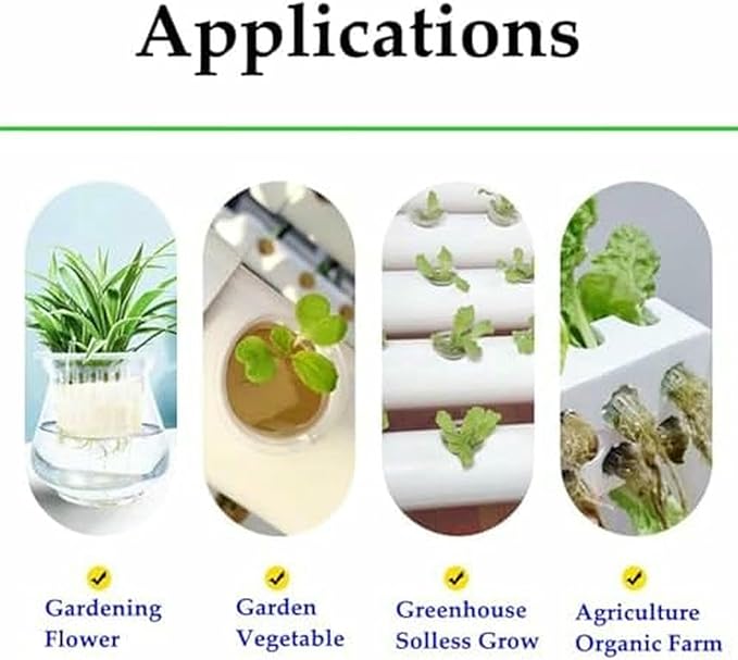30 Pods Hydroponics Tower Garden 6-Story Garden Hydroponic Planting System Hydroponic Growing System Growing Kit for Fruits and Vegetables with Hydrating Pump-*