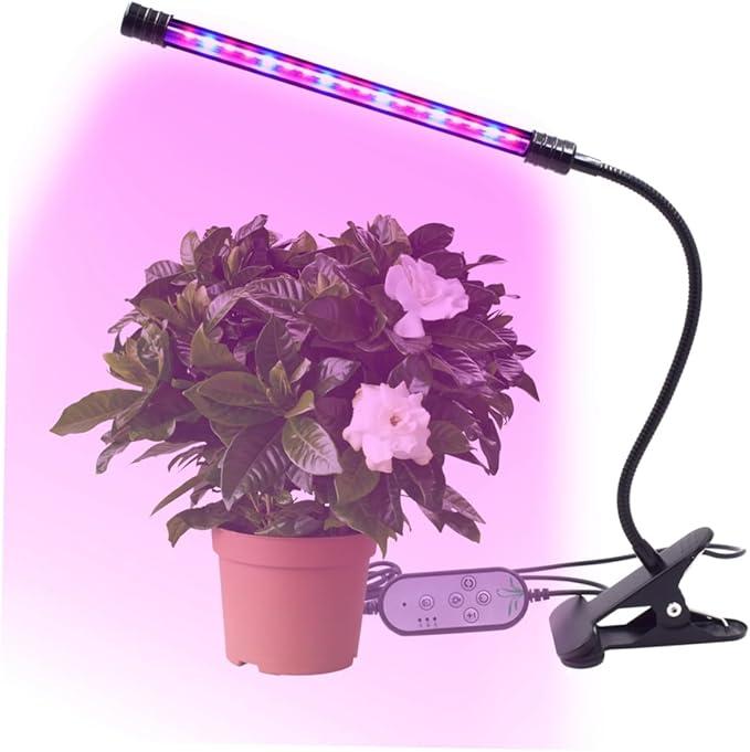 GANAZONO 9w Dimmable Led Plant Lights Levels Grow Lamp for Indoor Herb Garden Grow Light Led Timer Function for Vegetative Growth