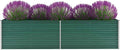 Garden Raised Bed Galvanized Steel 126x31.5x31.3 Green