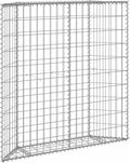 Gabion Raised Bed Silver Galvanized Steel 39.4 x 7.9 x 39.4 in Trapezoidal Outdoor Planter for Gardens High Load Capacity Weather-Resistant