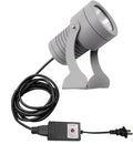 Kiven IP65 Waterproof LED Landscape Up Down Light Grey Decorative Spotlight with Plug-in Cord and Timer for Indoor Outdoor House Yard Step Statue LED Lawn Light (7W Cool White)
