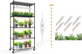 Bstrip Plant Shelf with Grow Lights 5-Tier Plant Stand 29.5x13.8x59IN + T8 Grow Light 1.4FT 108W (6 x 18W)