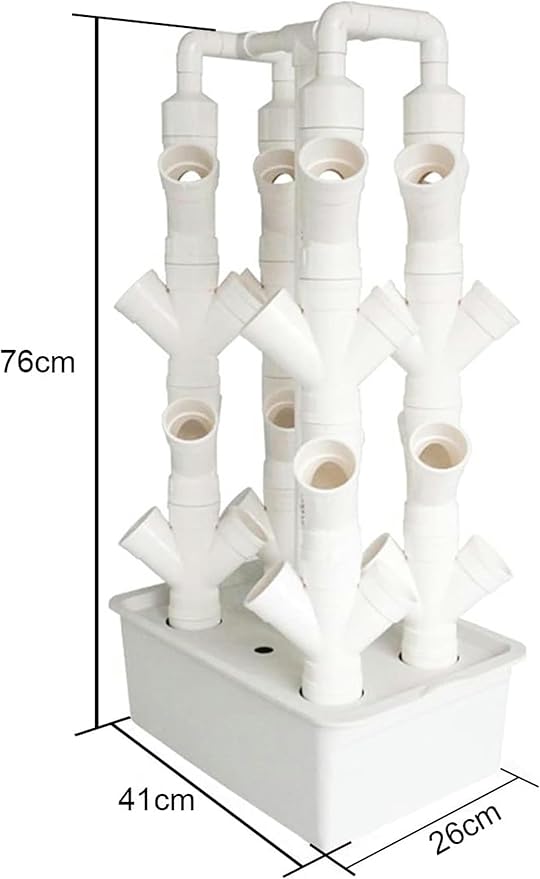 Indoor Hydroponic Growing System Freestanding Planting Tower SetPlant Vertical Hydroponics Hydroponic Planter for Herb Vegetable/1pc