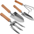 UPKOCH 1set Garden Tool Handle Portable Gardening Accessories for Planting Digging Weeding Comfortable Grip Garden Rake Trowel Spade