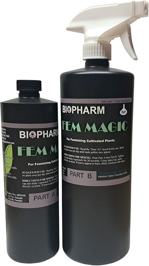 Fem Magic Kit — Seed Feminizer Spray for Medical Plant Cross Breeding — Feminization Spray — One Plant Use