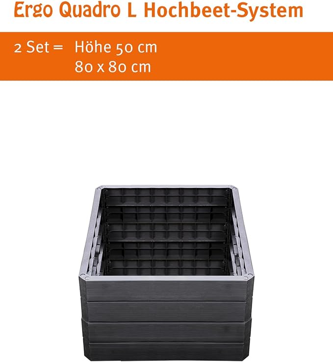 Exaco Trading Company 645117 Ergo Raised Bed Large Square